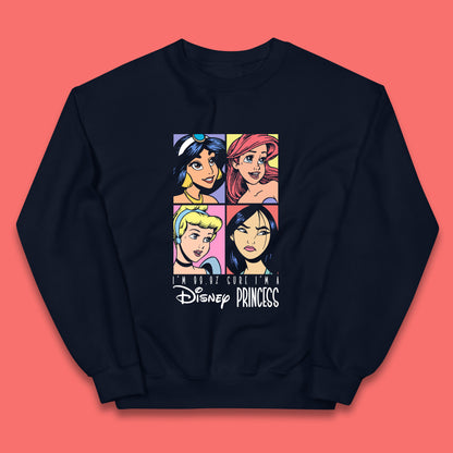 I'm 99.9% Sure I'm a Disney Princess Disney Priccesses Ariel Jasmine Cinderella Mulan Princesses Group Disney World Kids Jumper