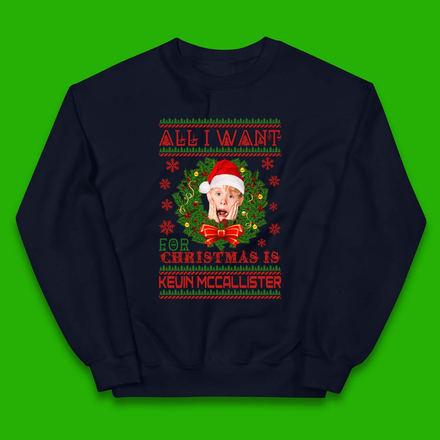 Kevin McCallister Christmas Kids Jumper