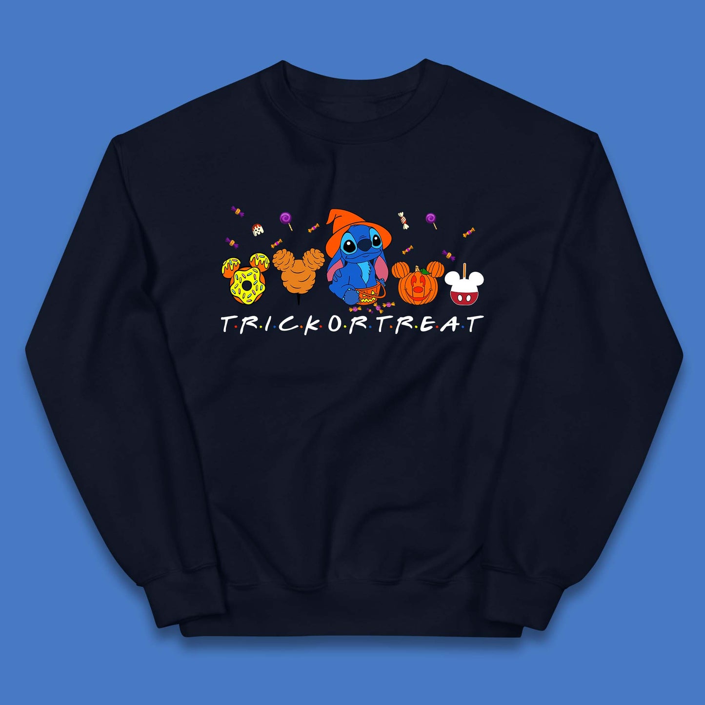 Halloween Disney Stitch Snacks Trick Or Treat Stitch And Mickey Mouse Friends Spoof Disneyland Snacks Kids Jumper