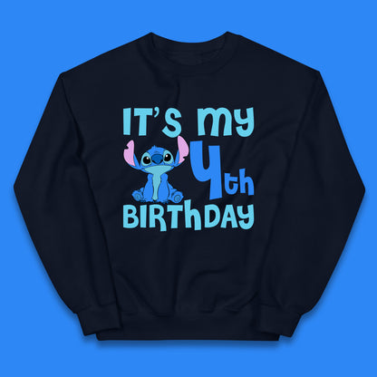 Personalised It's My Birthday Disney Stitch Custom Birthday Year Lilo & Stitch Birthday Party Kids Jumper