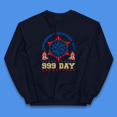 Emergency Services Day 999 Days United Kingdom Annual Holiday Emergency Services First Responder Kids Jumper
