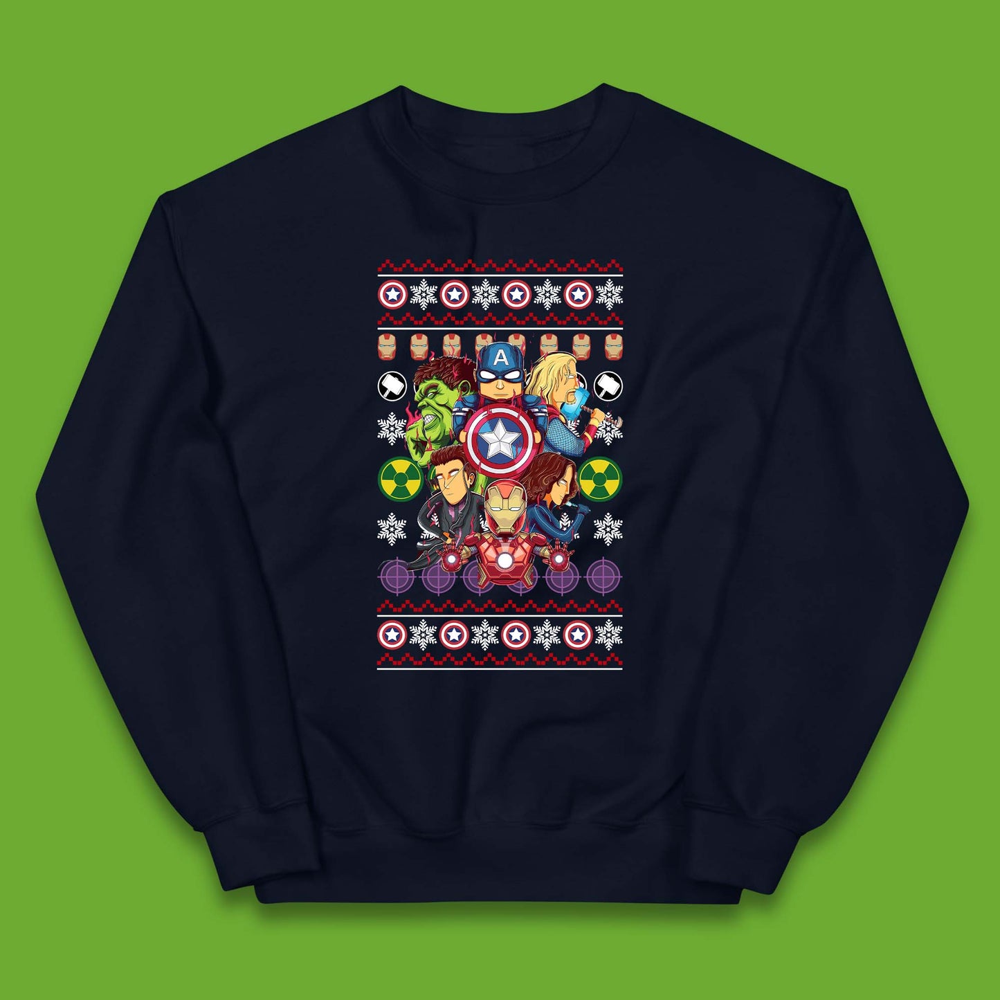 Christmas Avengers Superheroes Kids Jumper