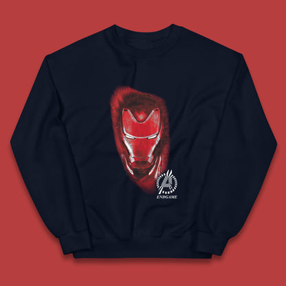 Marvel Avengers Iron Man Portrait Superhero Avengers Endgame Comic Book Character Iron-Man Marvel Comics Kids Jumper