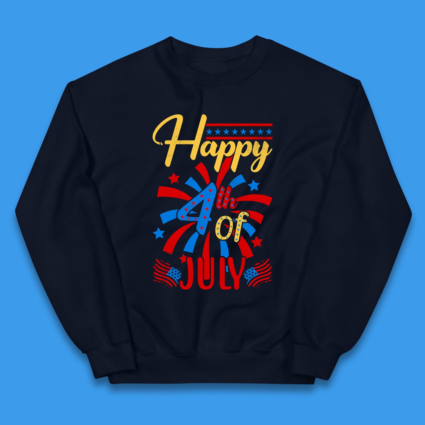 Happy 4th Of July USA Independence Day Celebration Patriotic Kids Jumper