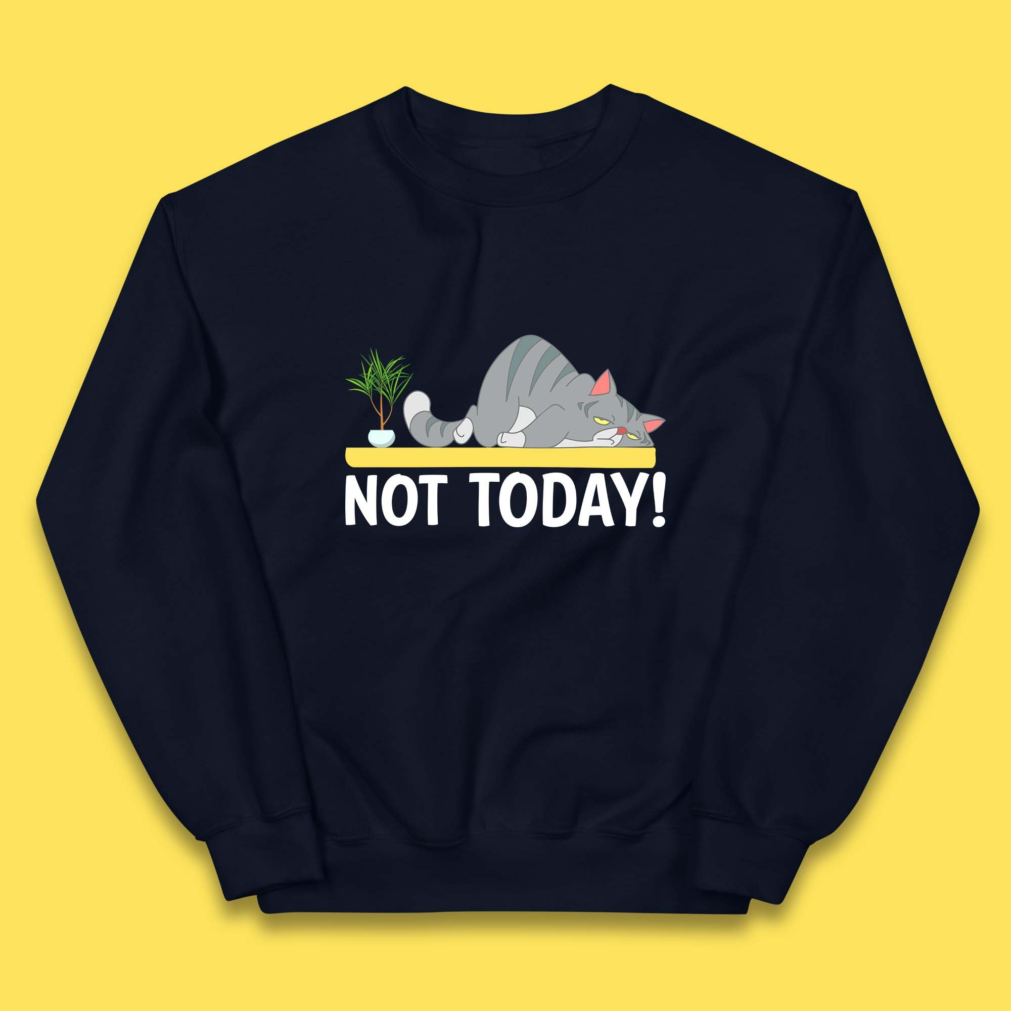 Not today clearance cat hoodie