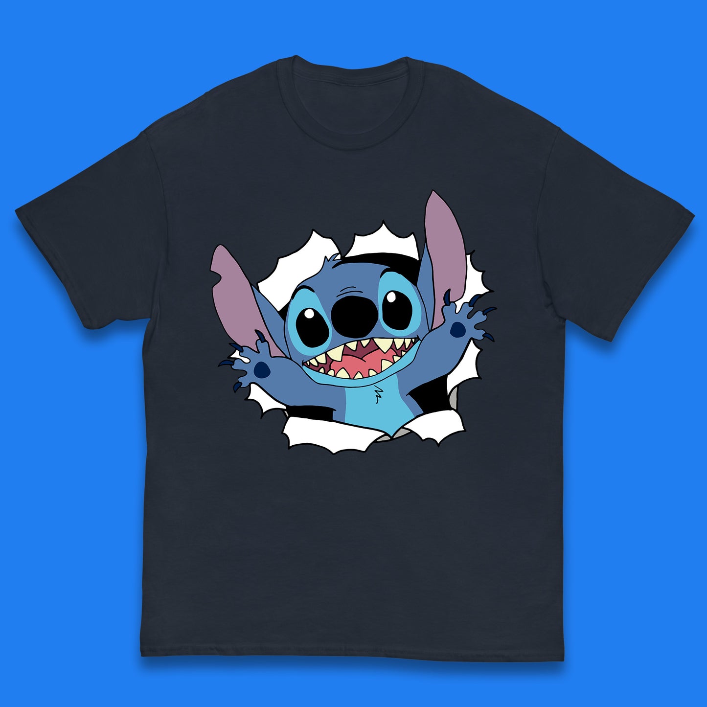 Disney Lilo And Stitch Hello Cartoon Character Ohana Stitch Lover Disneyland Vacation Trip Disney World Kids T Shirt