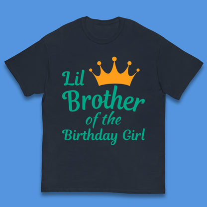 Lil Brother Of The Birthday Girl Kids T-Shirt