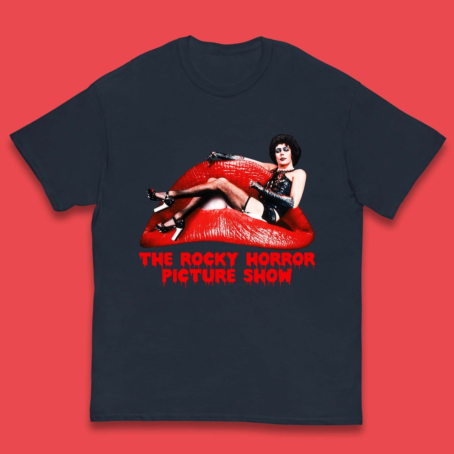 The Rocky Horror Show Halloween Horror Movie Red Lips Kids T Shirt