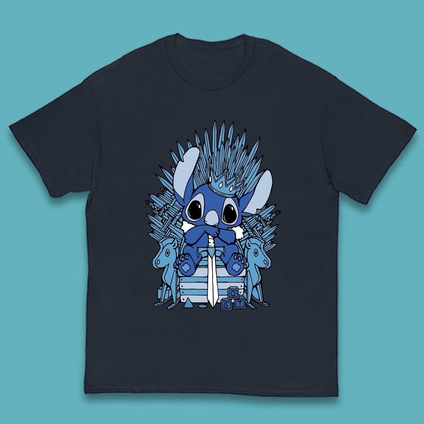 Disney Stitch Game Of Thrones Movie Parody The Throne Lilo And Stitch Kids T Shirt