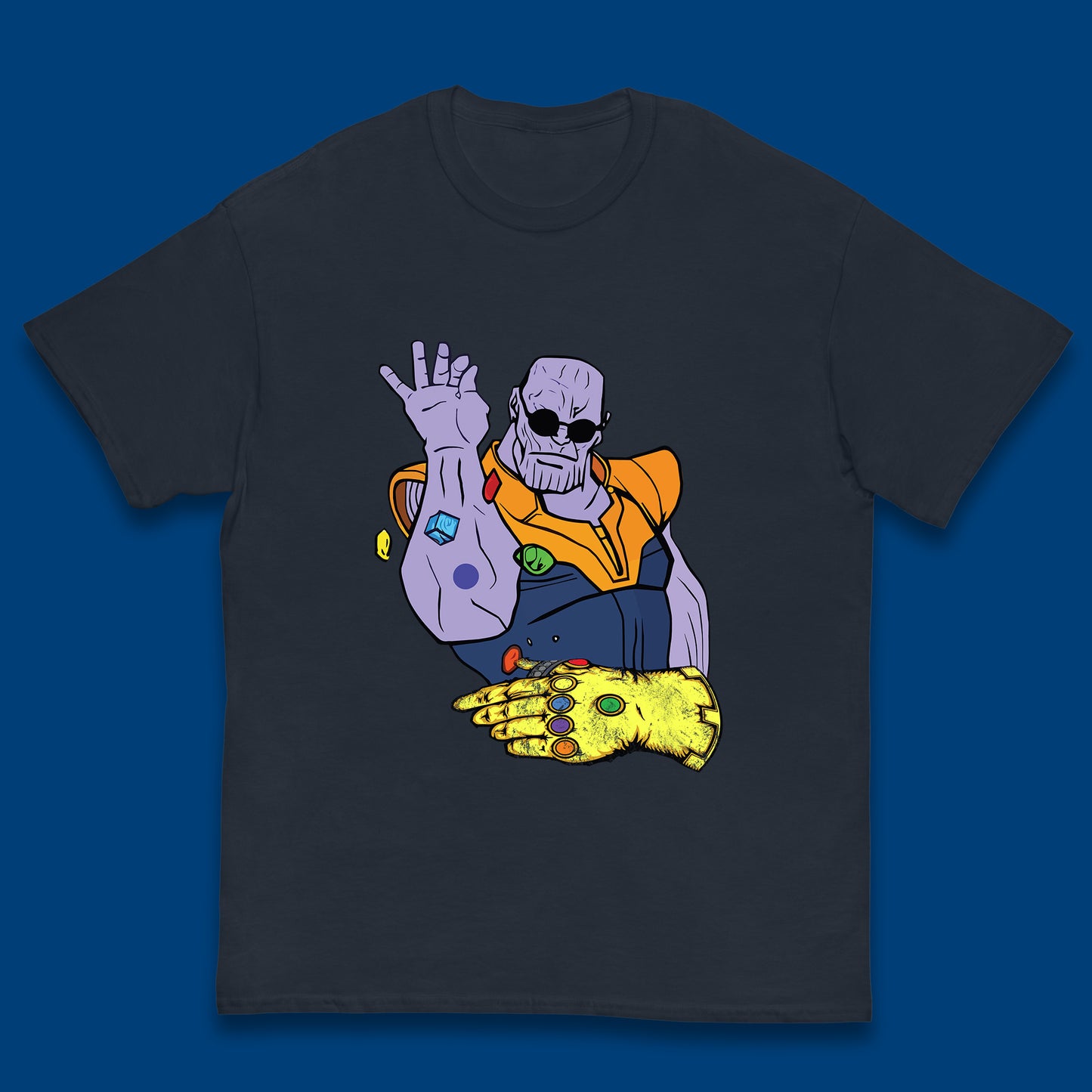 Thanos Infinity Stones Bae Avengers Infinity War Salt Bae Thanos Spoof Marvel Comics Infinity Gauntlet Kids T Shirt