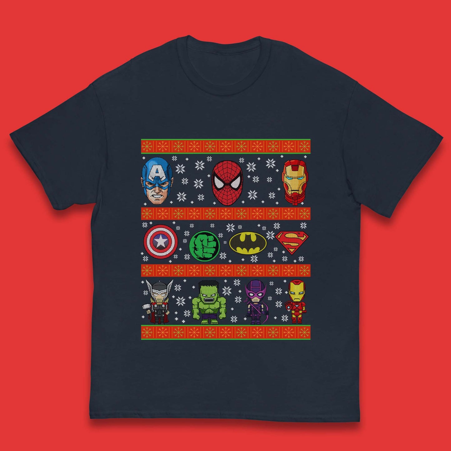 Avengers Superhero Christmas Kids T-Shirt