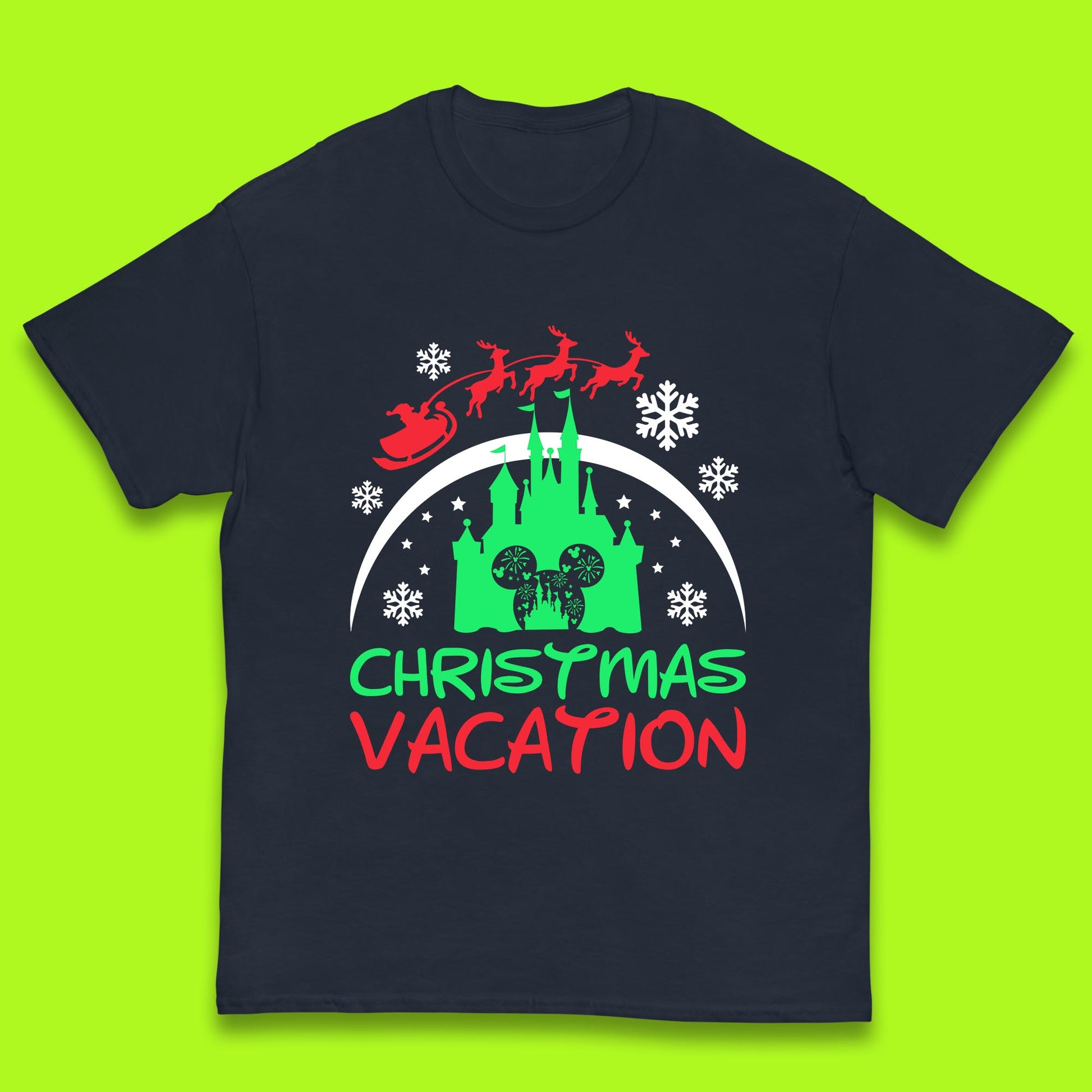 disney castle christmas t shirt