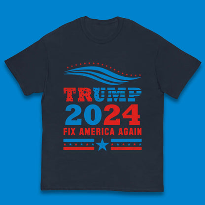 Trump 2024 Fix America Again Kids T-Shirt