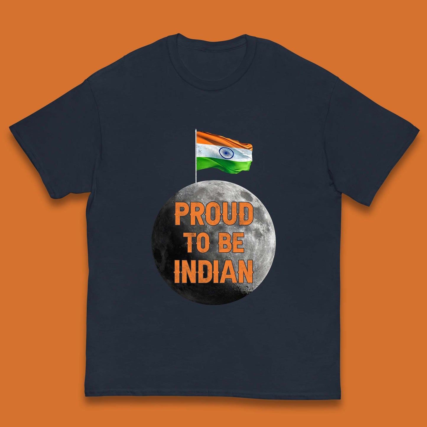 Proud To Be Indian Soft Landing To The Moon Chandrayaan-3 India On The Moon Kids T Shirt