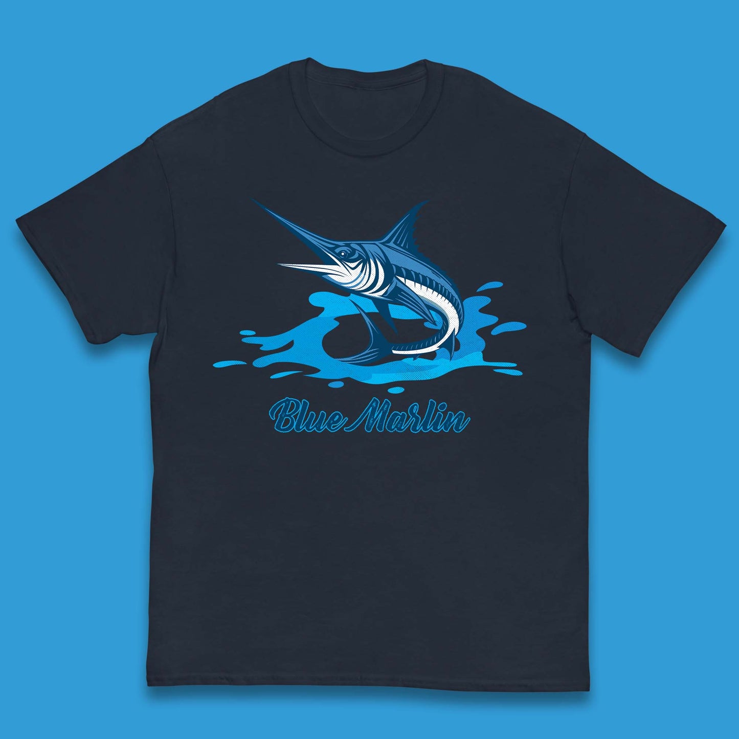 Blue Marlin Fishing Kids T-Shirt