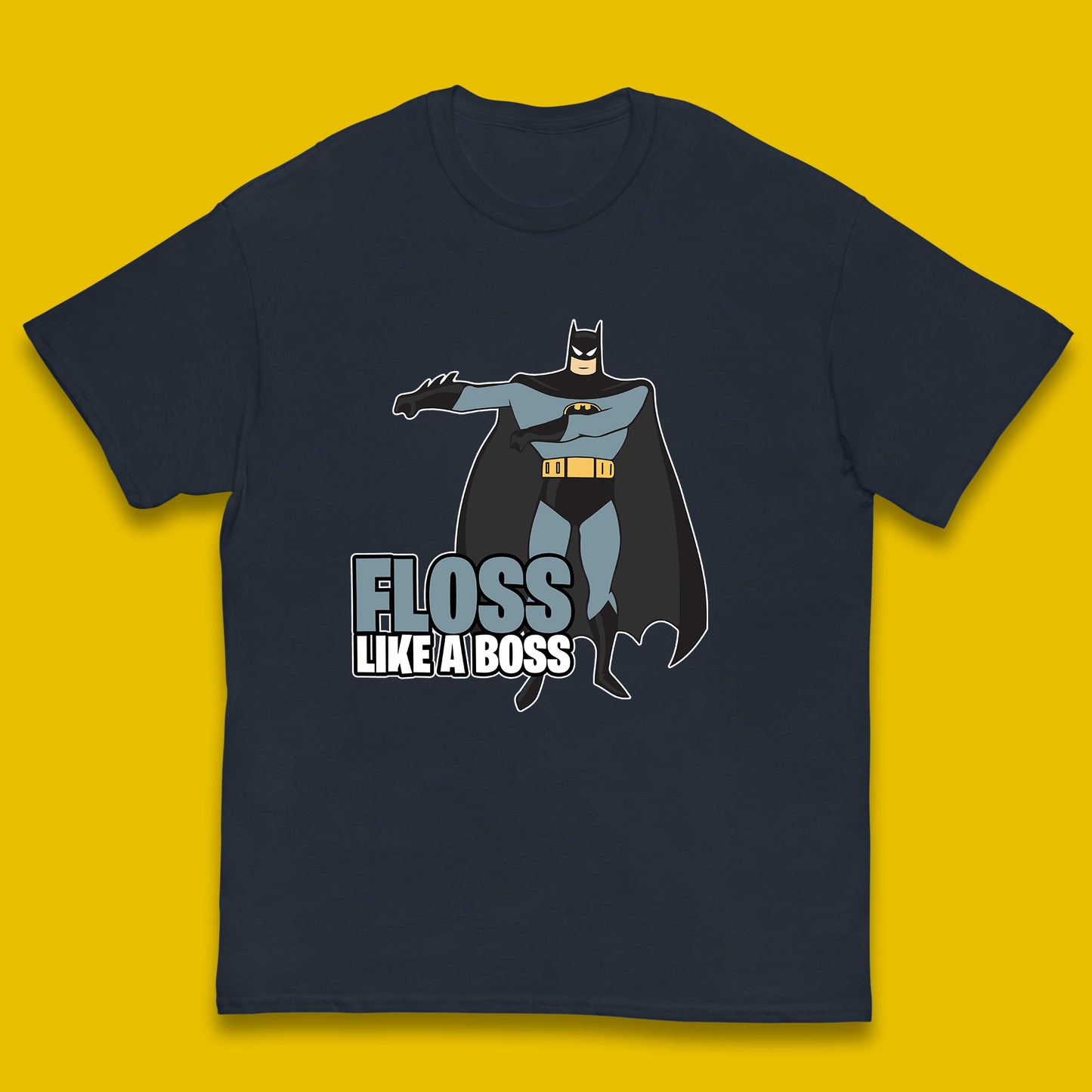 Batman Floss Like A Boss DC Comics Action Adventure Superheros Movie Character Kids T Shirt