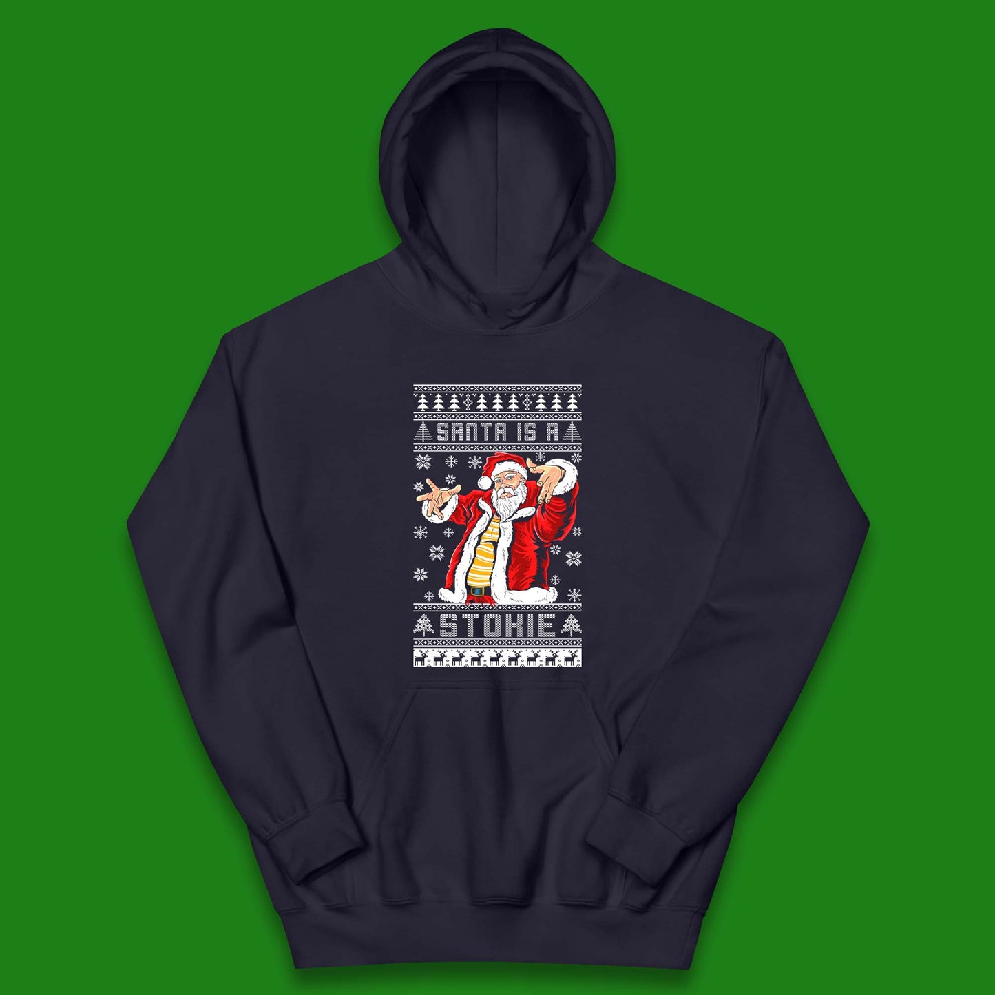 Santa is A Stokie Christmas Kids Hoodie