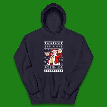 Santa is A Stokie Christmas Kids Hoodie