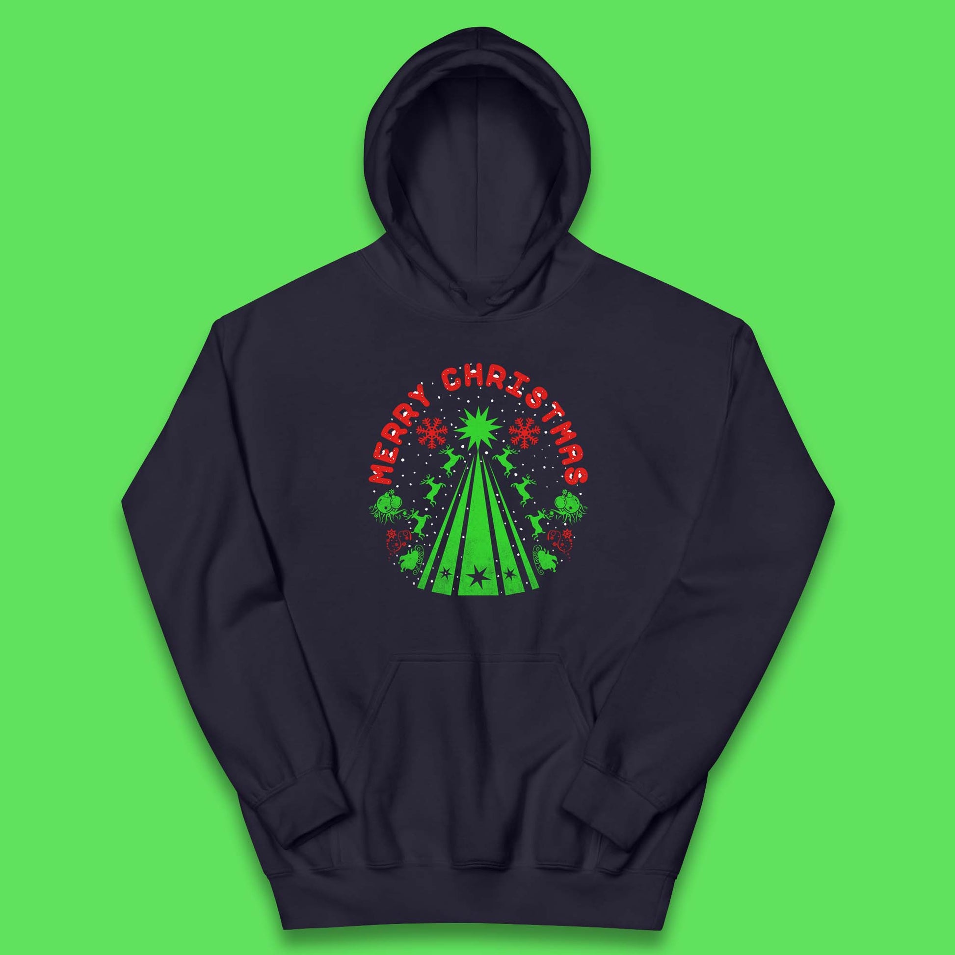 merry christmas reindeers hoodie