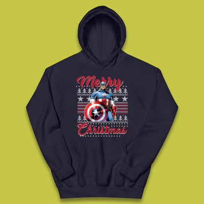 Captain America Christmas Kids Hoodie