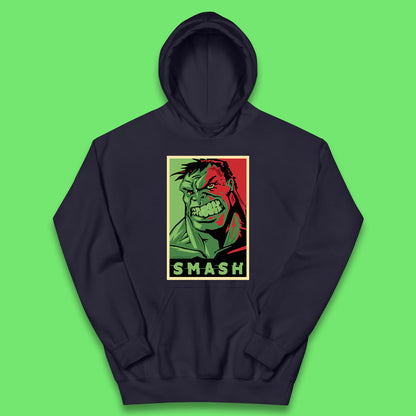 Marvels Avengers The Incredible Hulk Angry Face Smash Hulk Giant Man Hulk Superhero Movie Character Kids Hoodie