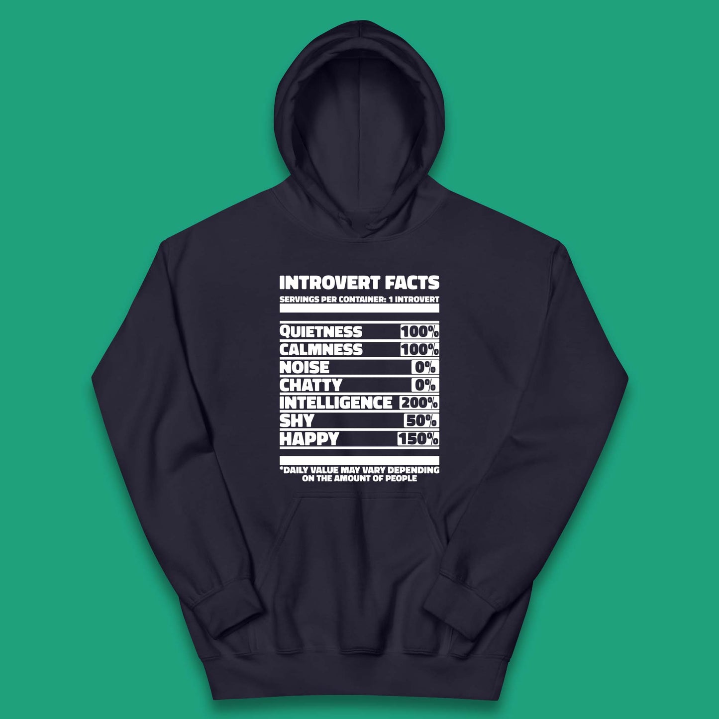 Introvert Facts Kids Hoodie