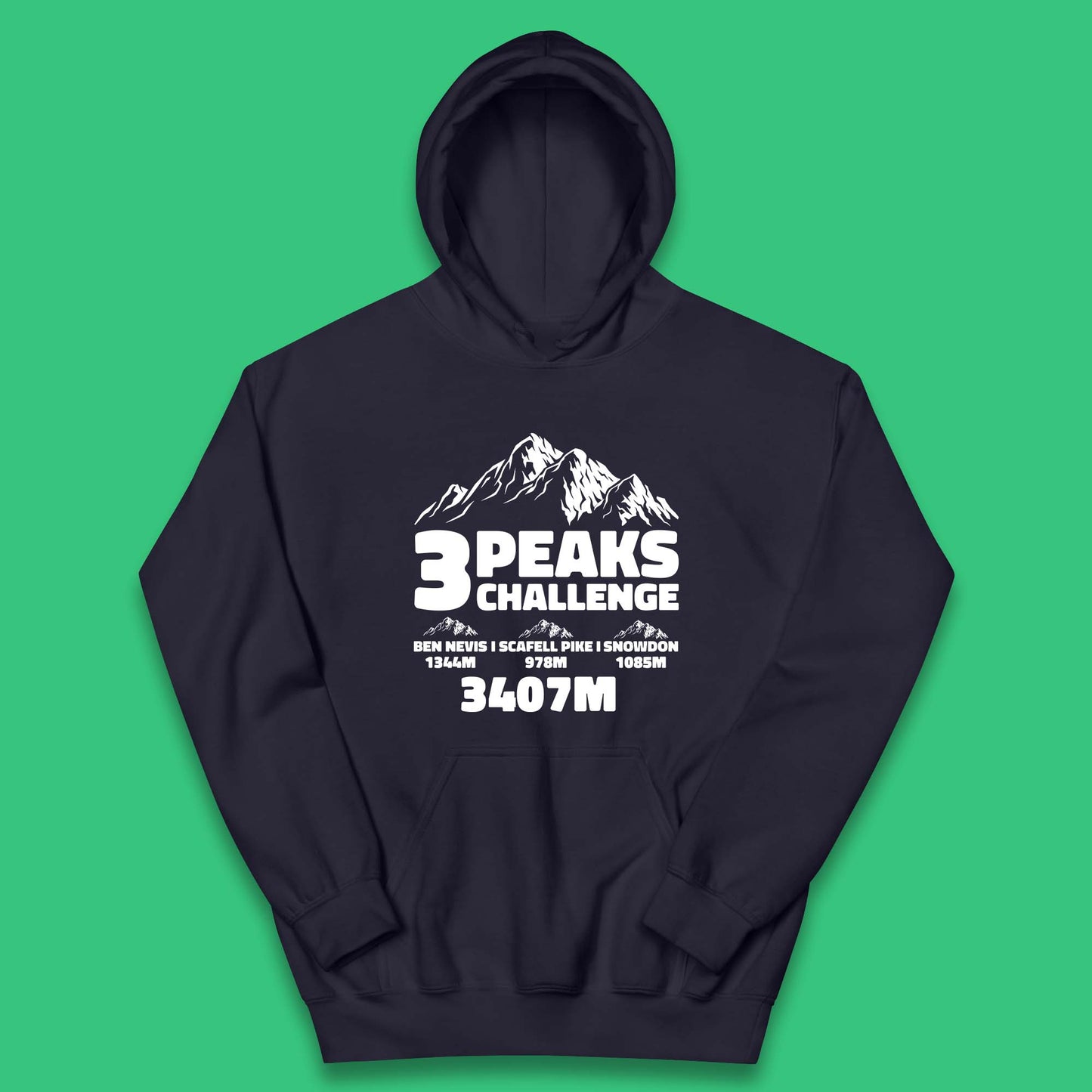 3 Peaks Challenge Kids Hoodie