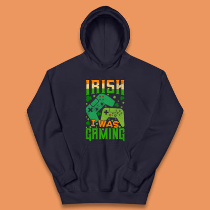 Irish I Was Gaming Kids Hoodie