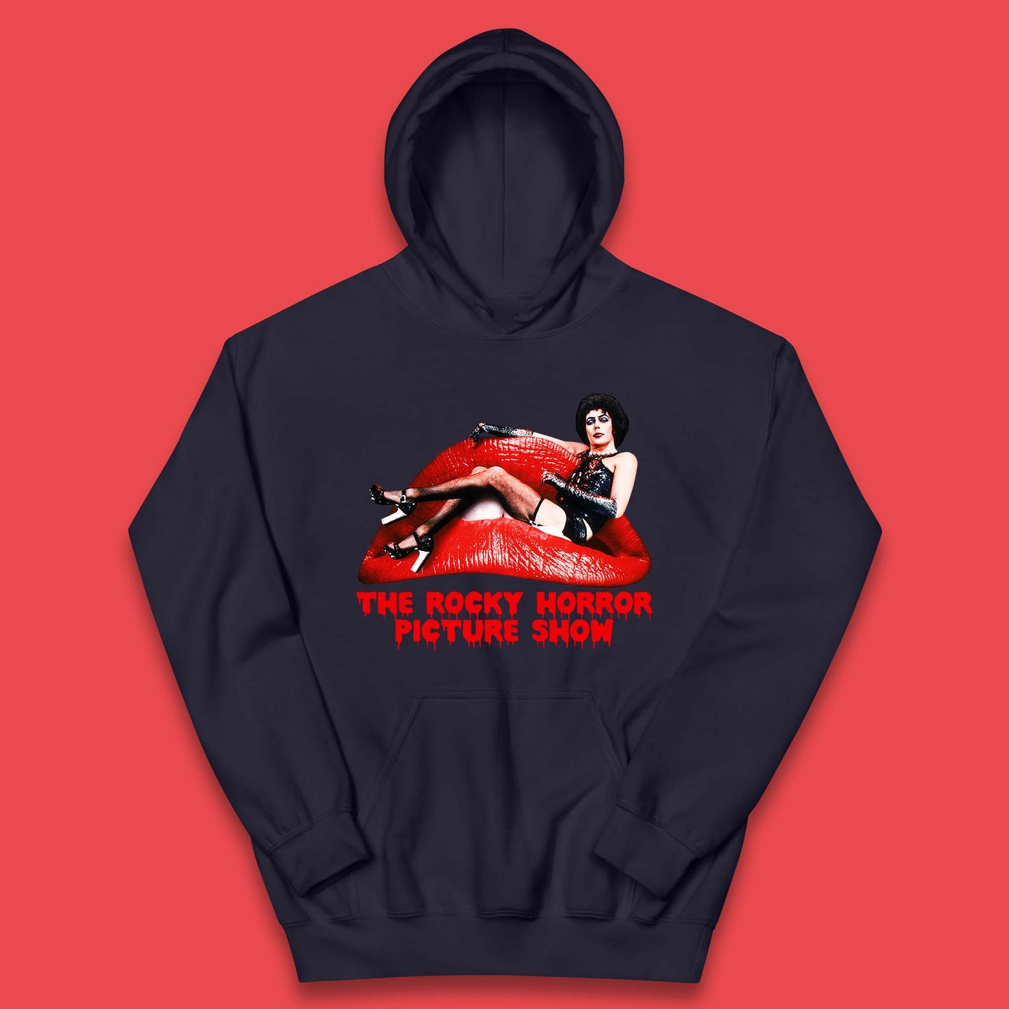 The Rocky Horror Show Halloween Horror Movie Red Lips Kids Hoodie