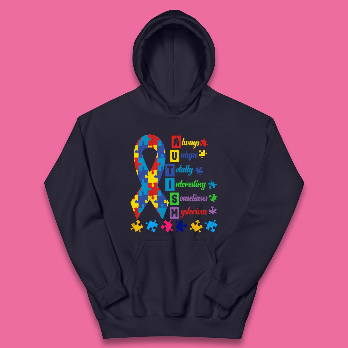 Autism Always Unique Kids Hoodie