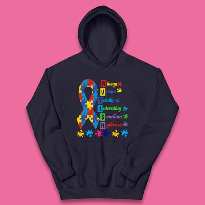 Autism Always Unique Kids Hoodie