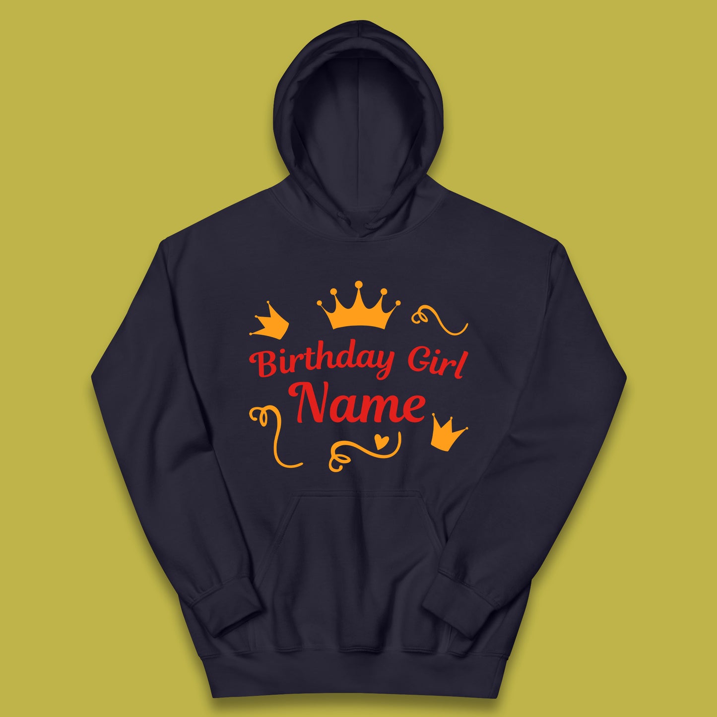 Personalised Birthday Girl Kids Hoodie