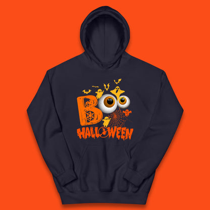 Halloween Spooky Boo Eye Balls Funny Halloween Boo Ghost Spooky Season Kids Hoodie