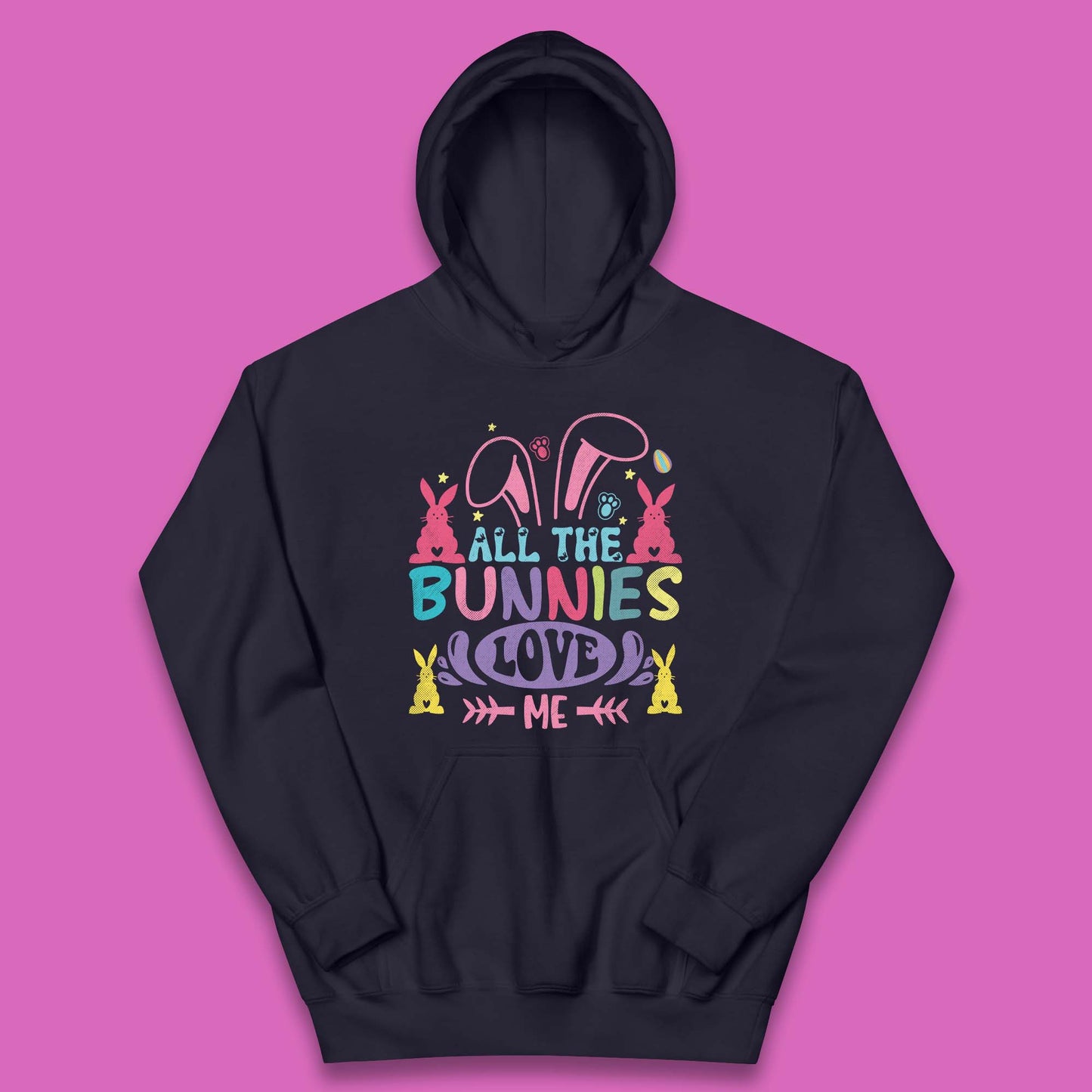 All The Bunnies Love Me Kids Hoodie