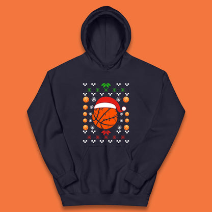 Basketball Christmas Kids Hoodie