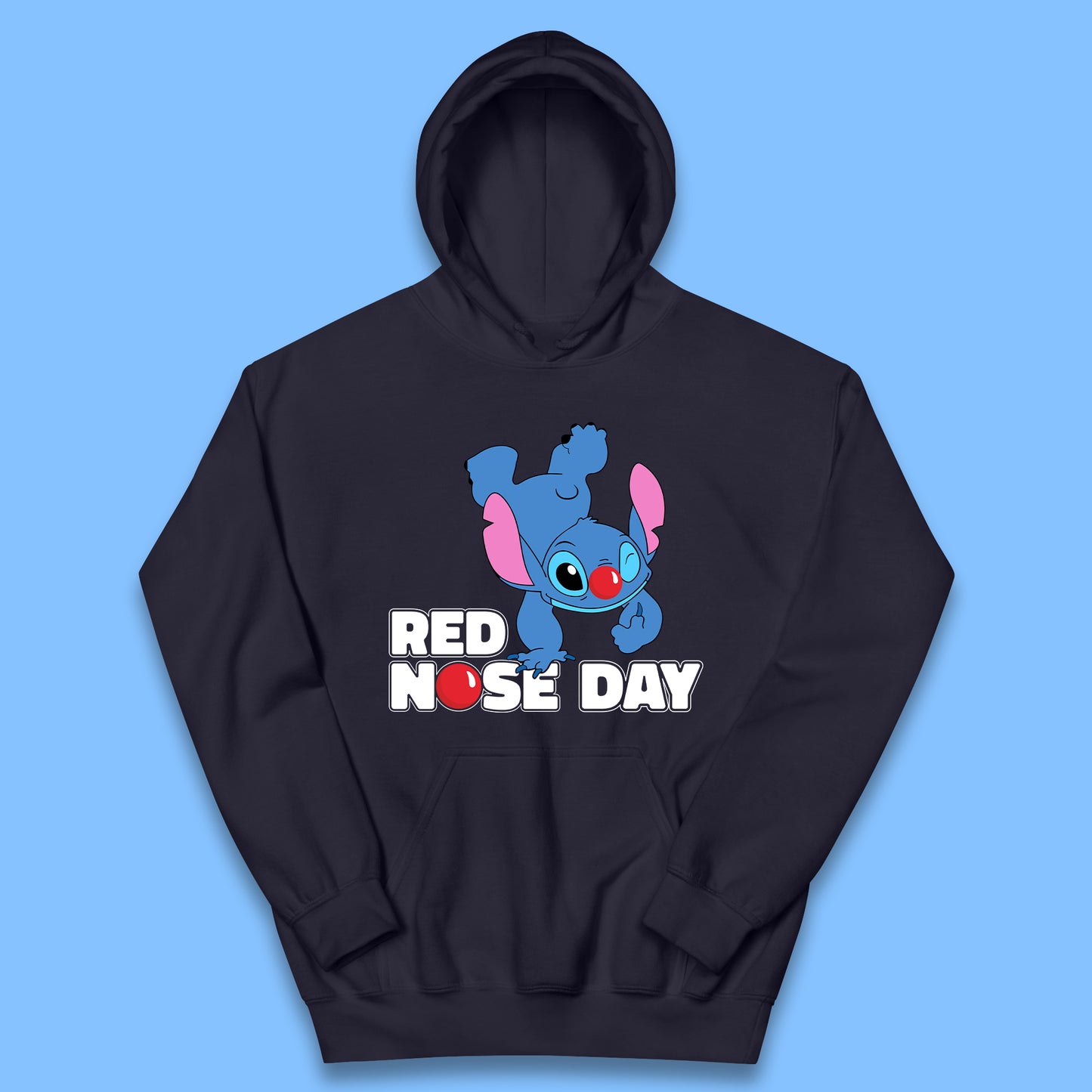 Stitch Red Nose Day Kids Hoodie