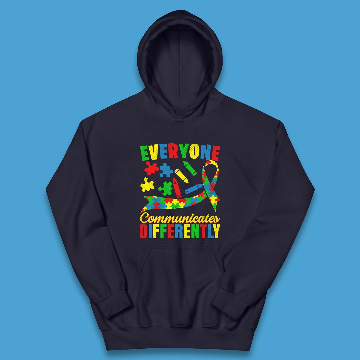 Everyone Communicates Differently Kids Hoodie