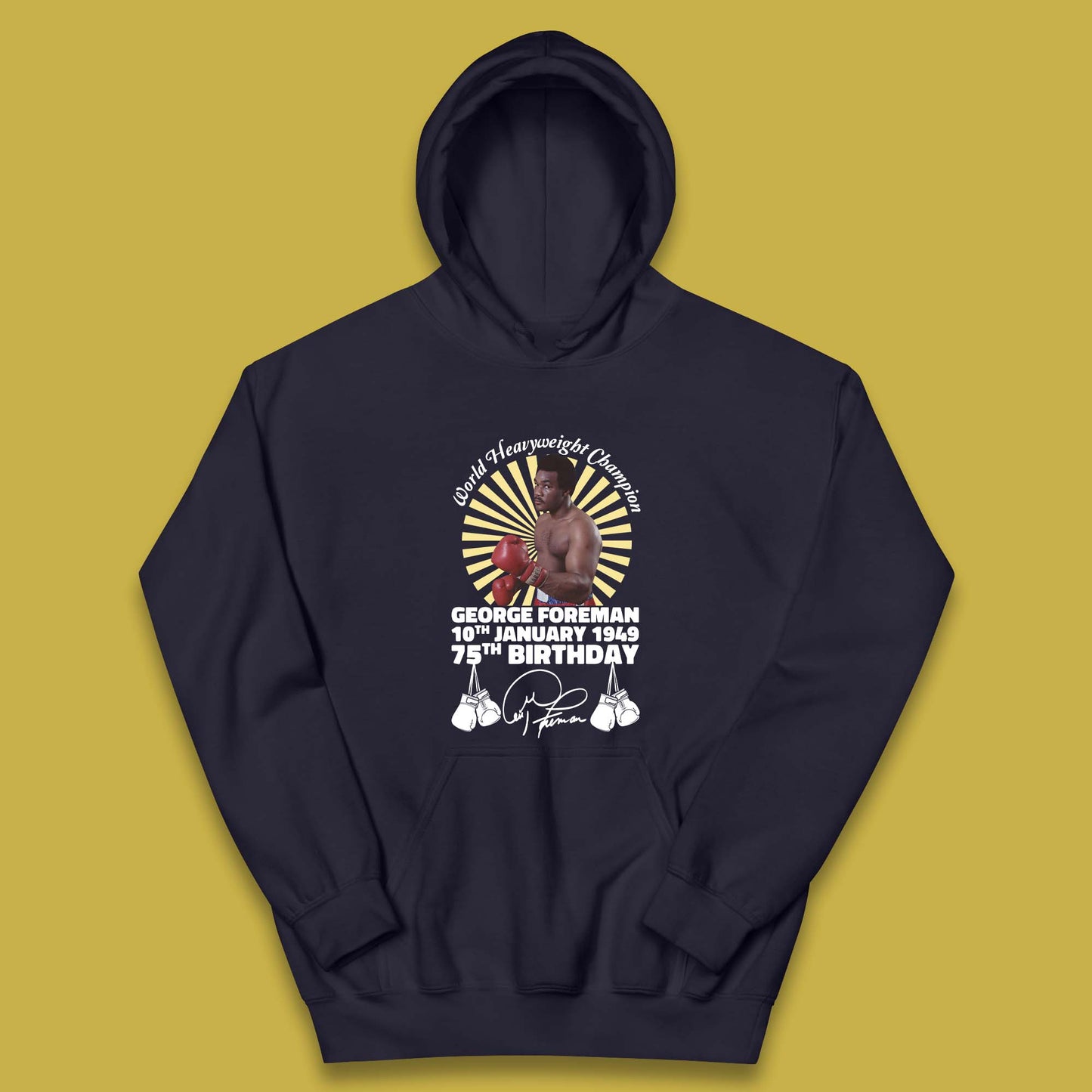 George Foreman 75th Birthday Kids Hoodie