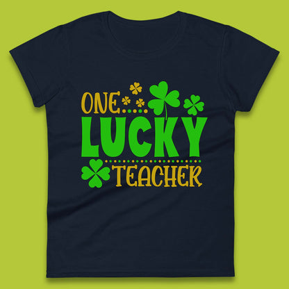 One Lucky Teacher Womens T-Shirt