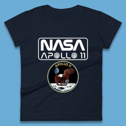 Nasa Apollo 11 First Lunar Landing Moon Rocket Astronomy Womens Tee Top