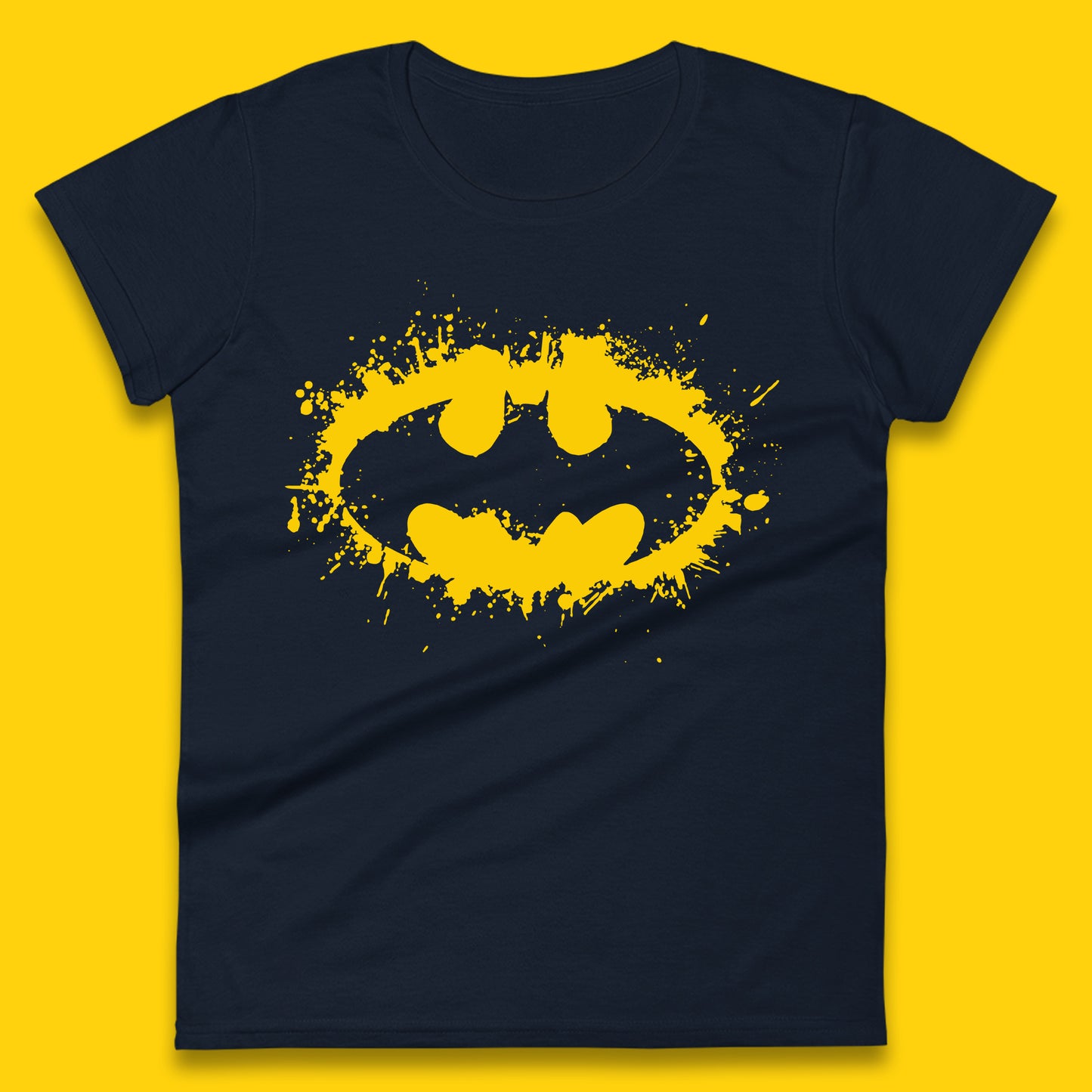 Superheros DC Comics Batman Basic Logo Action Adventure Movie Character Womens Tee Top