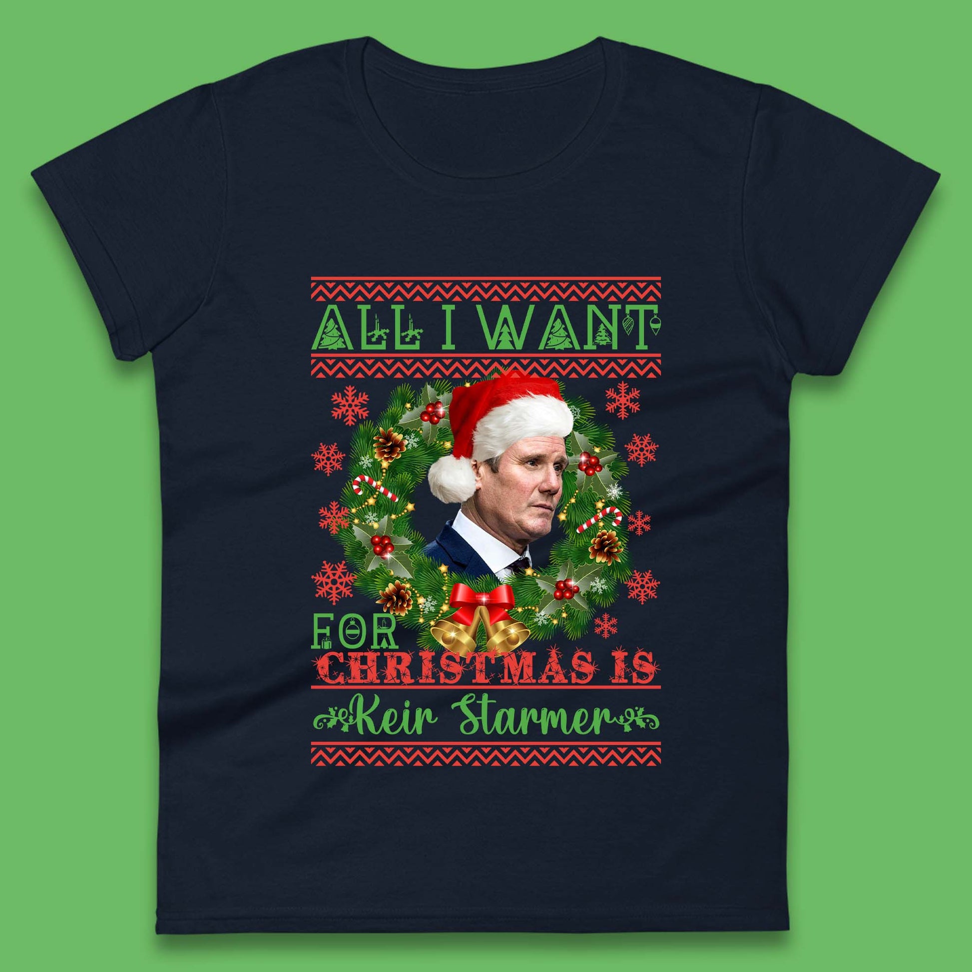 keir starmer christmas womens t shirt