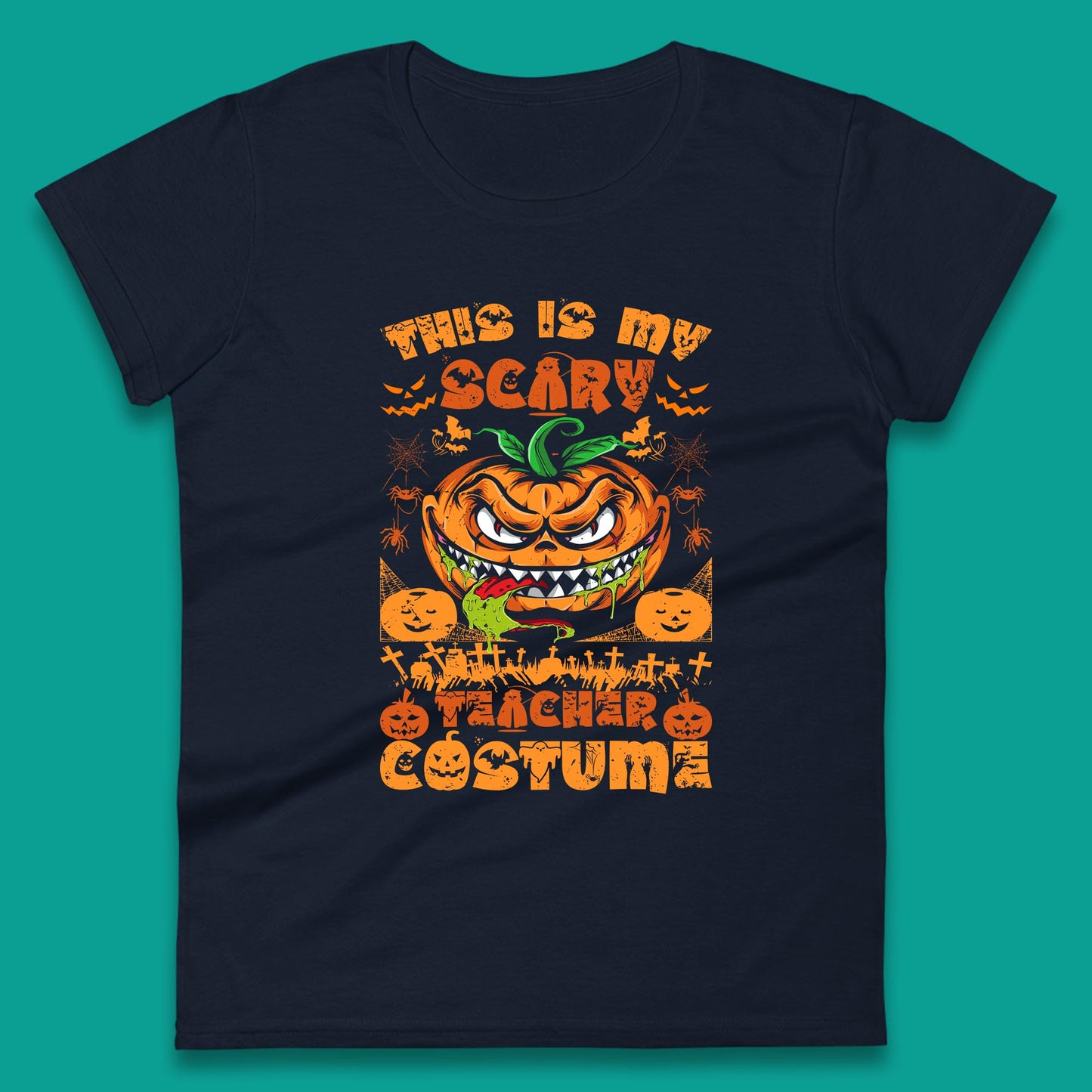 Halloween Teacher This Is My Scary Teacher Costume Back To School Teacher Appreciation Gift Womens Tee Top