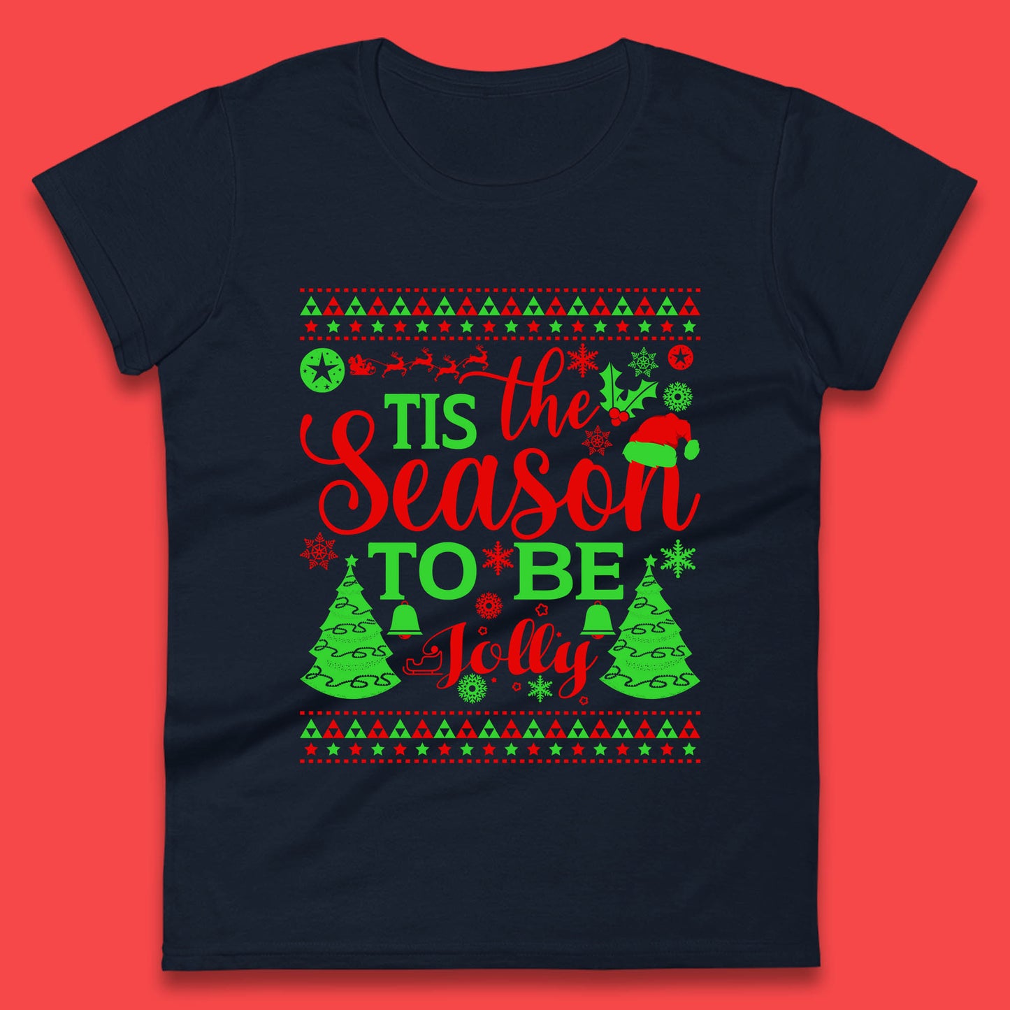 tis the season to be jolly womens t shirt