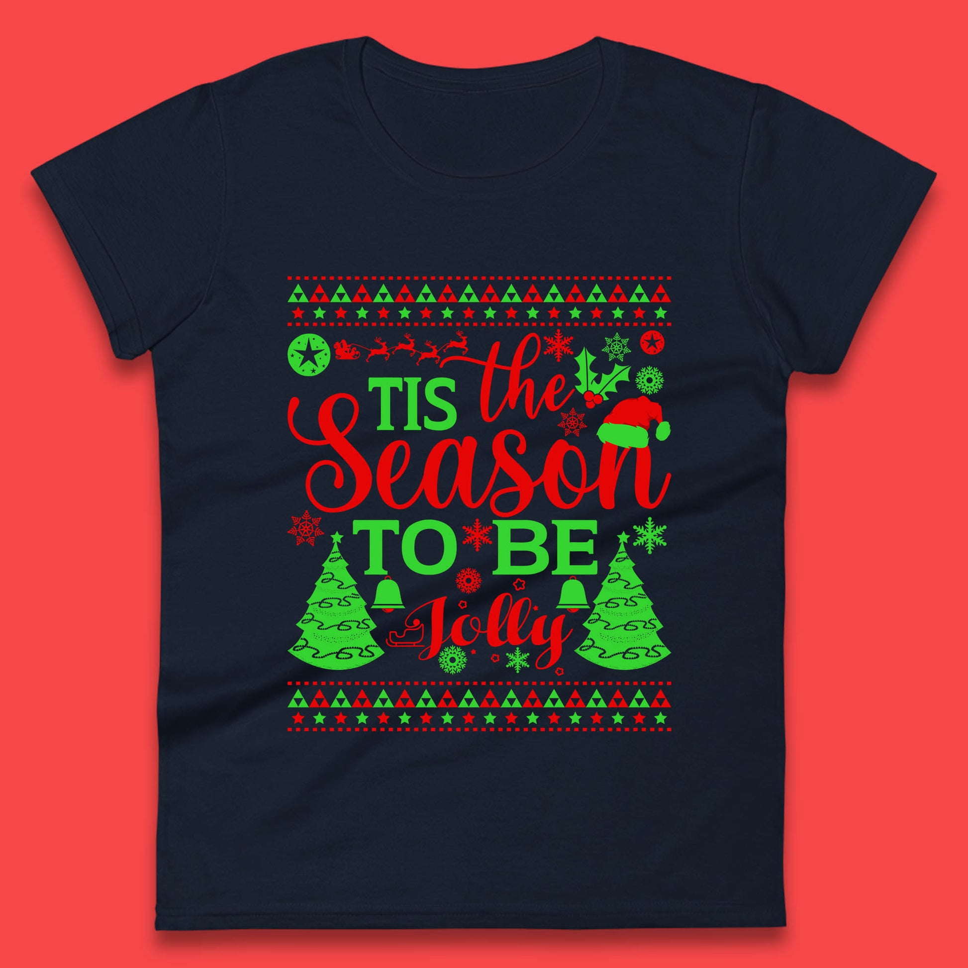 tis the season to be jolly womens t shirt