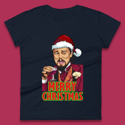 Leonardo DiCaprio Christmas Womens T-Shirt