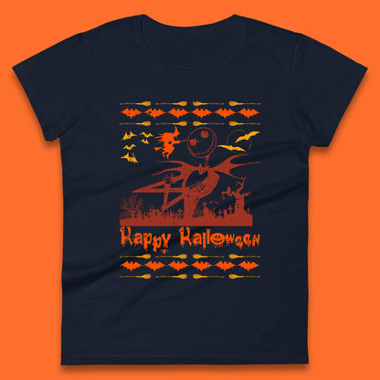 happy halloween womens t shirt