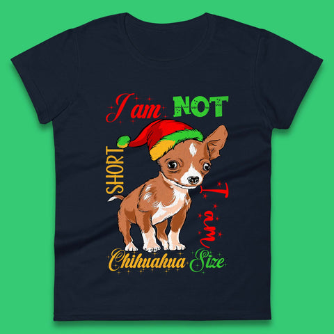 Chihuahua Size Christmas Womens T-Shirt