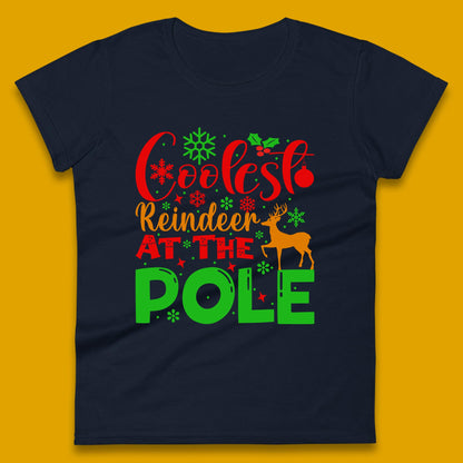 coolest reindeer womens t shirt