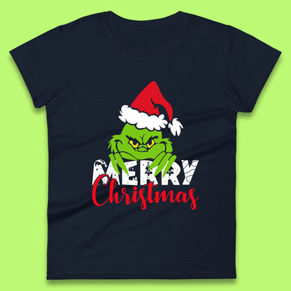 merry christmas grinch womens t shirt